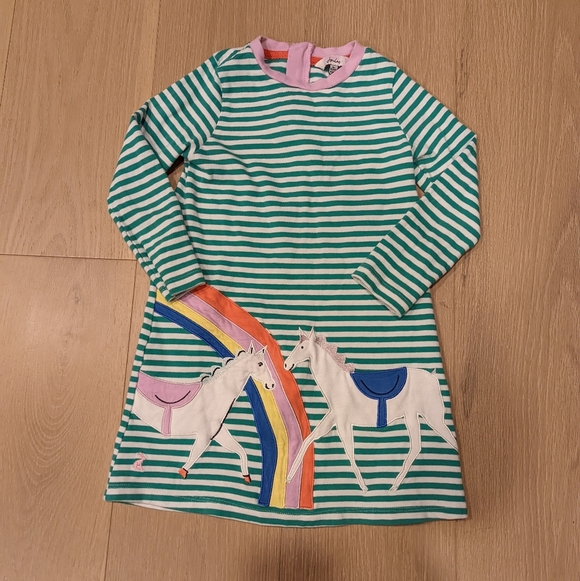 Joules Other - Striped Horse Dress with Rainbow Design
